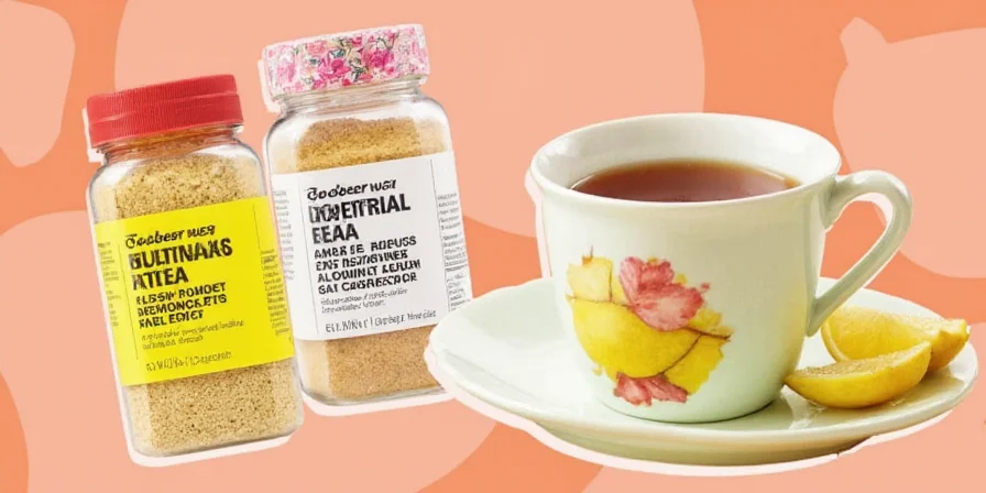 Adding lemon powder to tea