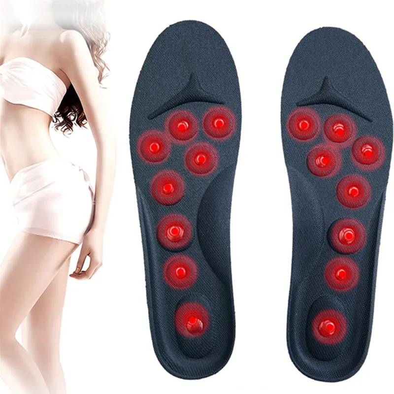 

The latest model in 2021, memory foam breathable and shock-absorbing magnetic insole for arch support, massage health insole,, Black