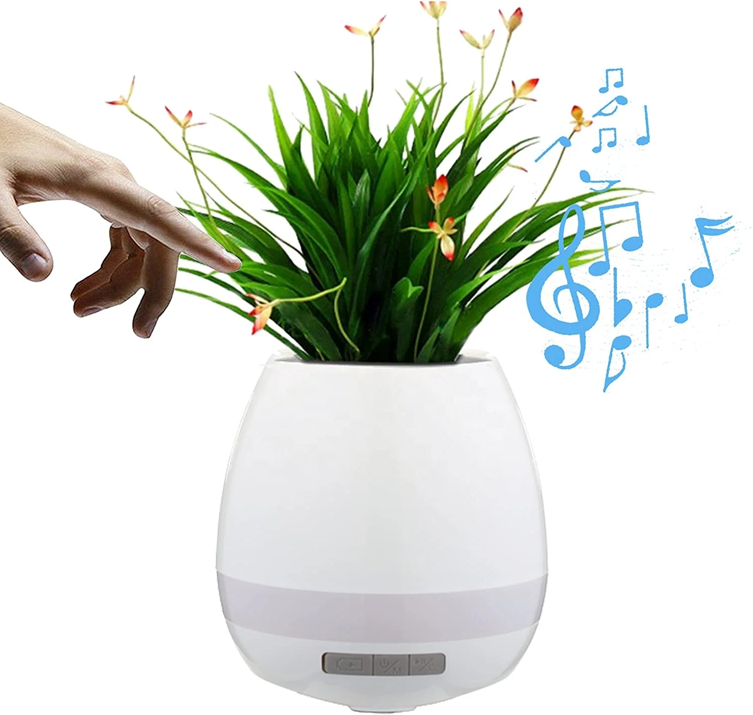 

Fun products wireless Speaker Portable Music Flower Pot air Purifier Induction Flower Pot