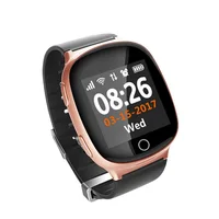 

D100 Smart Watch GPS+LBS+WiFi Positioning elderlywatch Anti-Lost Heart Rate Sports Fall Alarm SOS Smartwatch for The Aged People