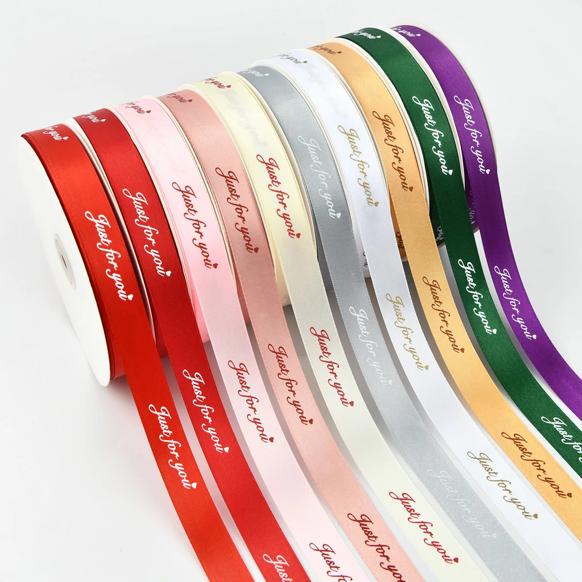 CSMD Chinese Manufacturers MOQ 1 Roll Customization Personal logo Print pink Color 30mm 100 Yards Polyester Ribbons for Presents