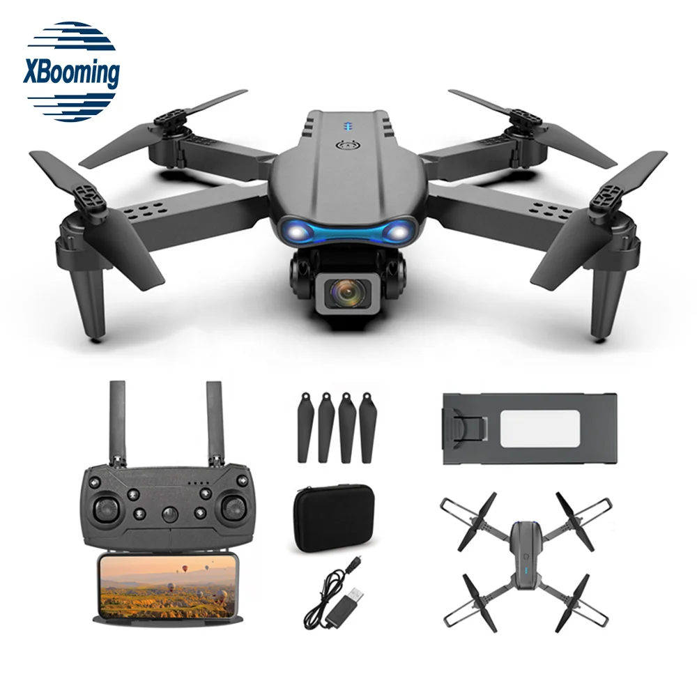 

E99 Toy Drone Folding Fixed Height small drone With HD Remote control E99pro 4K Mini Drone camera, Black