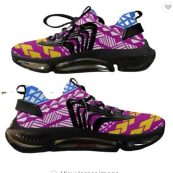 

Logo Factory Wholesale Men Shoes Casual Sneaker Vintage Polynesian Tribal Pattern Breathable Fashion Flat Men's Casual Shoes