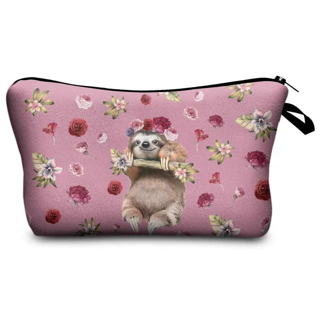 

Ready Stock Storage Bag Sloth Printing Series Mini Make Up Bag For Women, As per show
