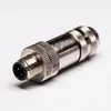 Metal Shield Plug Socket A Coding 4 5 8 Pin M12 Connector