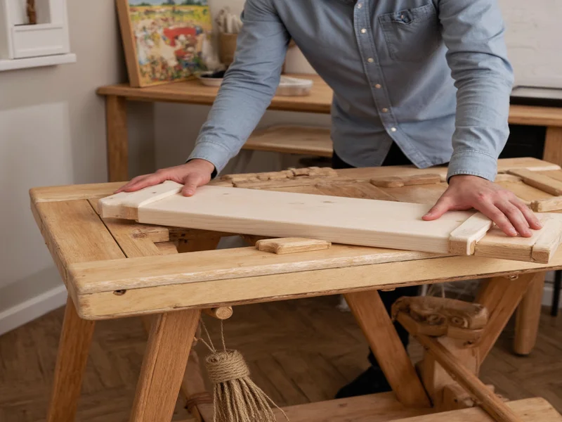 Proper weight distribution on collapsible craft table