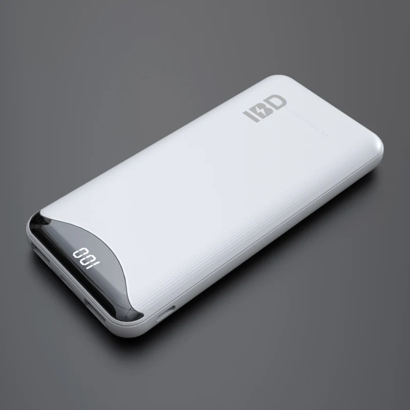 双超薄 usb 输出 10000 mah 便携式无线移动电源