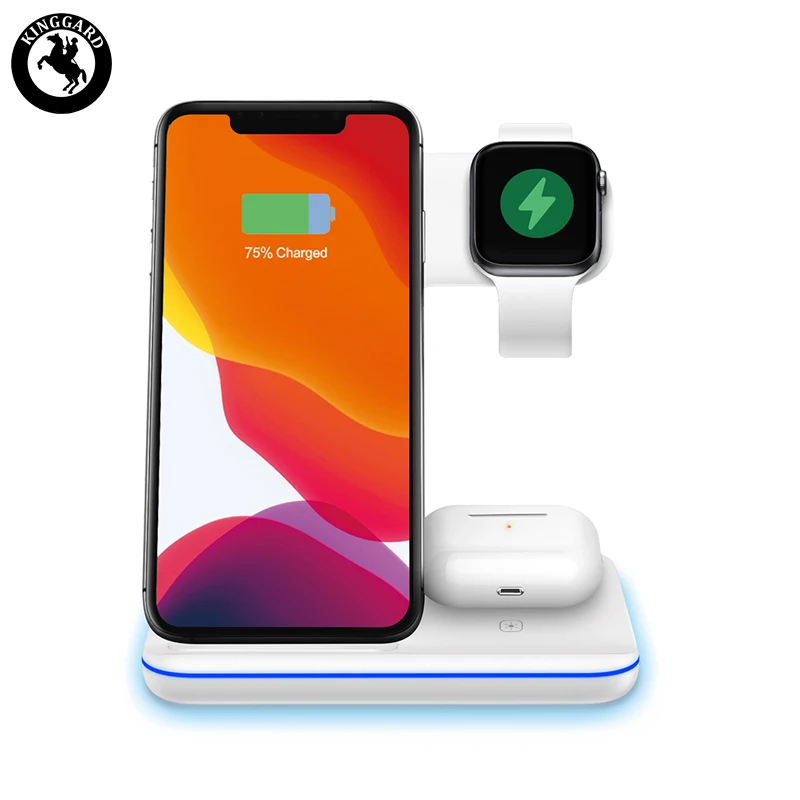 

Desk 15W Qi Wireless Charger Multi, Black/white
