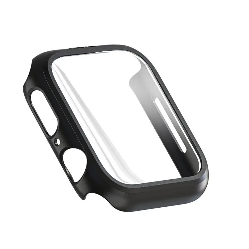 

Housse de protection complete pour boitier de montre ap,ple avec film d'ecran pour i, boitier de montre en verre trempe