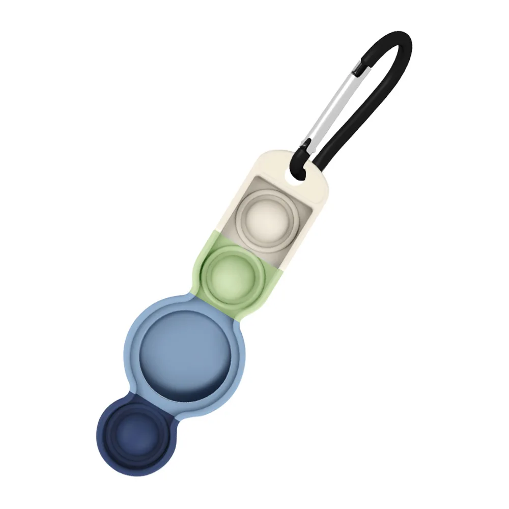 

2021 New Silicone Protective Case For AirTags, Popit fidget case for air tags, Push pop bubble key ring for apple airtag, Support customized color