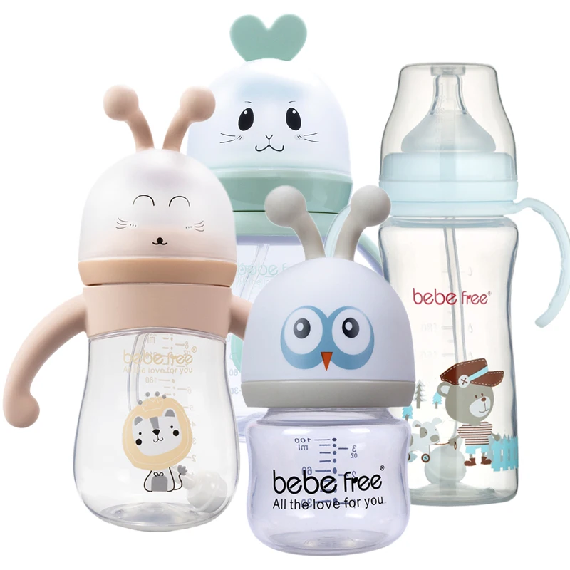 

Wholesale Biberon Milk Babies Food Grade Products PP Material Feeding Supplie Pretty Baby Bottle