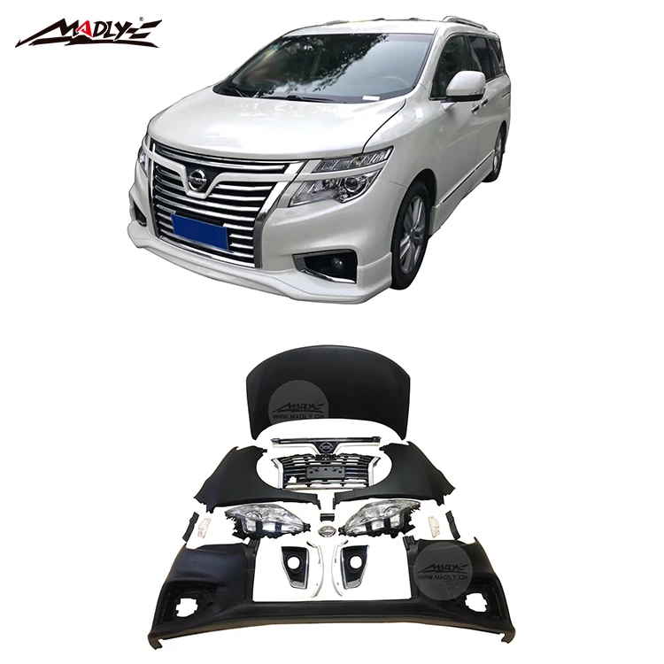 Top Factory Front Bumper Side Fenders Front Grill Body Kit For Nissan