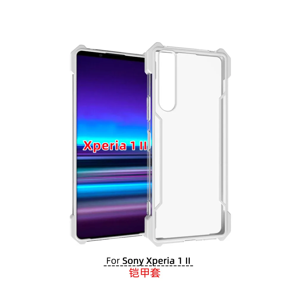 

2020 Hybrid Clear TPU Bumper Cover Rugged Shockproof Protective Case For sony xperia 1 ii