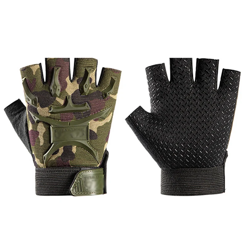 

Outdoor Anti Slip Bicycle Cycling Half Finger Summer Breathable Sports Cycling Bike Tactical Gloves, 4 color