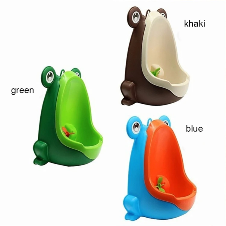 

Frog Children Stand Vertical Urinal Boys Penico Pee Infant Toddler Wall-Mounted Baby Boy Potty Toilet Baby Urinal, Green, light green, coffee, blue