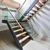 functional indoor solid wood staircase design lowes non slip double stringer stair treads