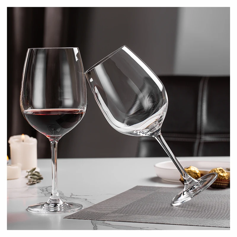 

Custom clear wine glasses set personalized logo drink cup glass party Wedding Red crystal wine glass