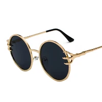 

2020 Retro Steampunk Women Sunglasses Autumn Decoration Men Metal Frame Clear Lens Goggle Tinted Glasses 3373