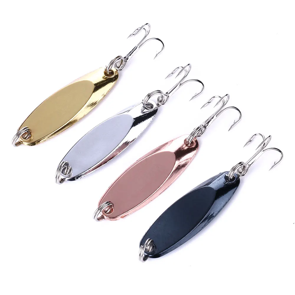 Metal Fishing Lure 4CM 7G Hard Spoon Lure Bait Spinner Baits for Salmon Bass Fishing