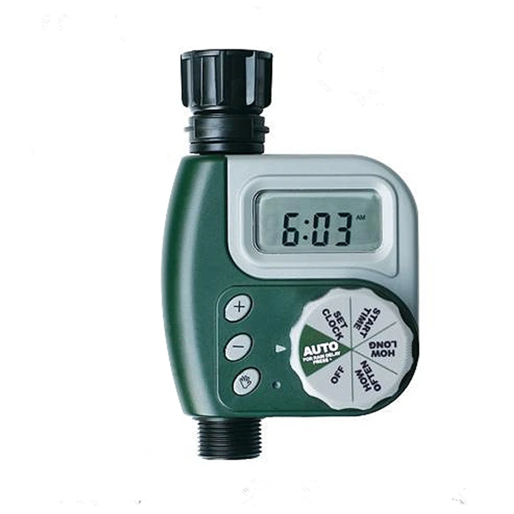 

Drip Irrigation System Digital Garden Valve Agriculture Garden Waterproof LCD Irrigation Water Timer for Garden, Green