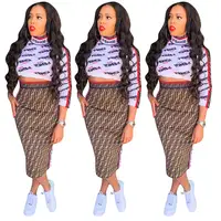 

fall skirt and blouse sets for women bandage skirt set