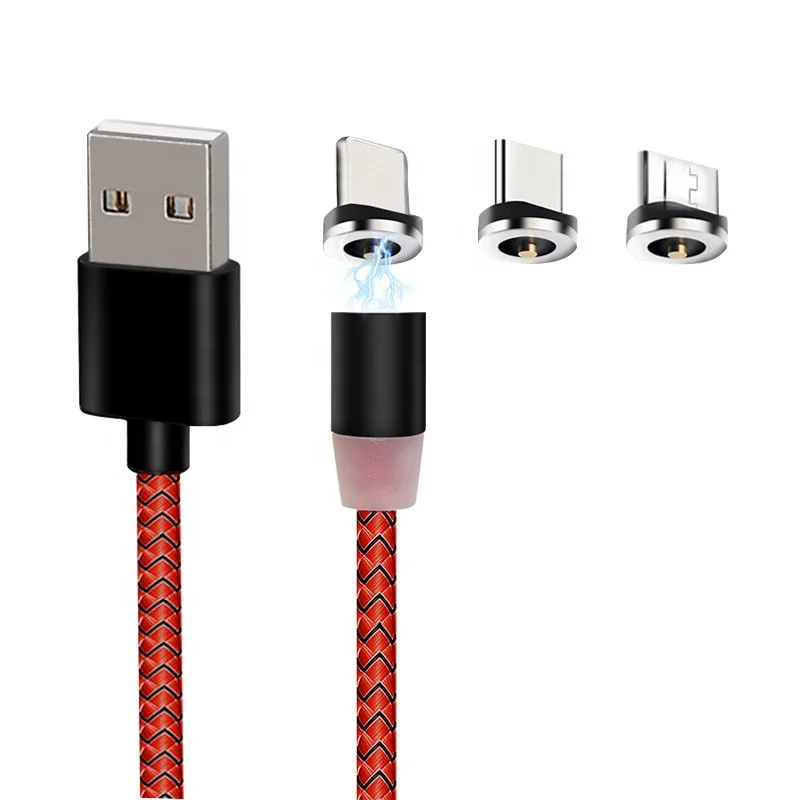 

TOP 2A 3rd Generation Fast Charging LED Mobile Phone Magnetic braided USB Data Charging Cable