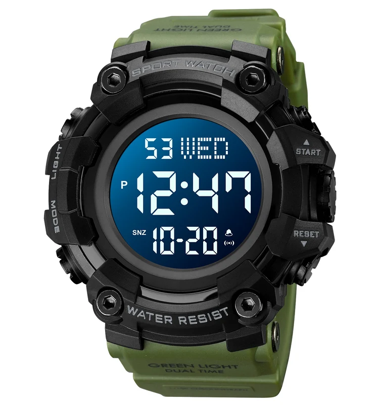 

mens watches 5ATM waterproof digital watch sport wrist watch skmei 1968