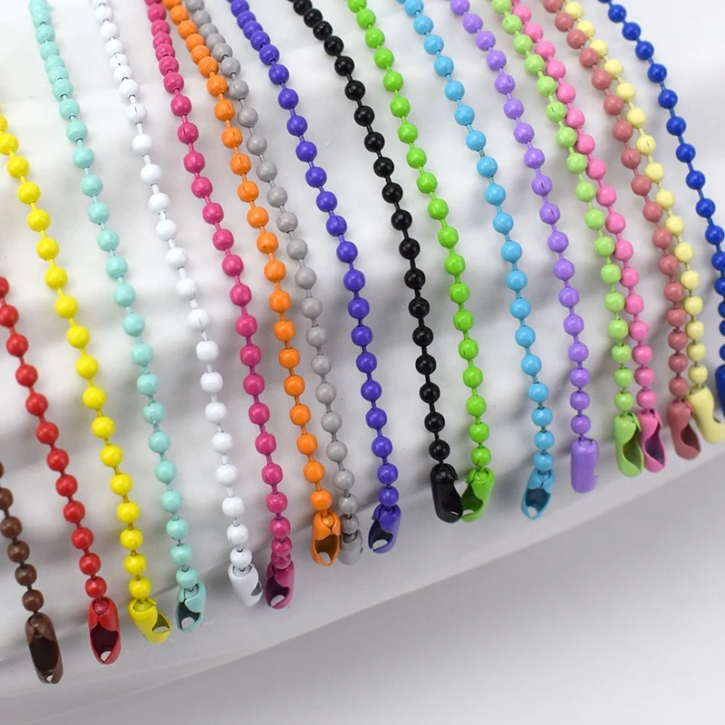 

Meetee AP501 DIY Beads Accessory Spray Paint Colorful Alloy Key Chain