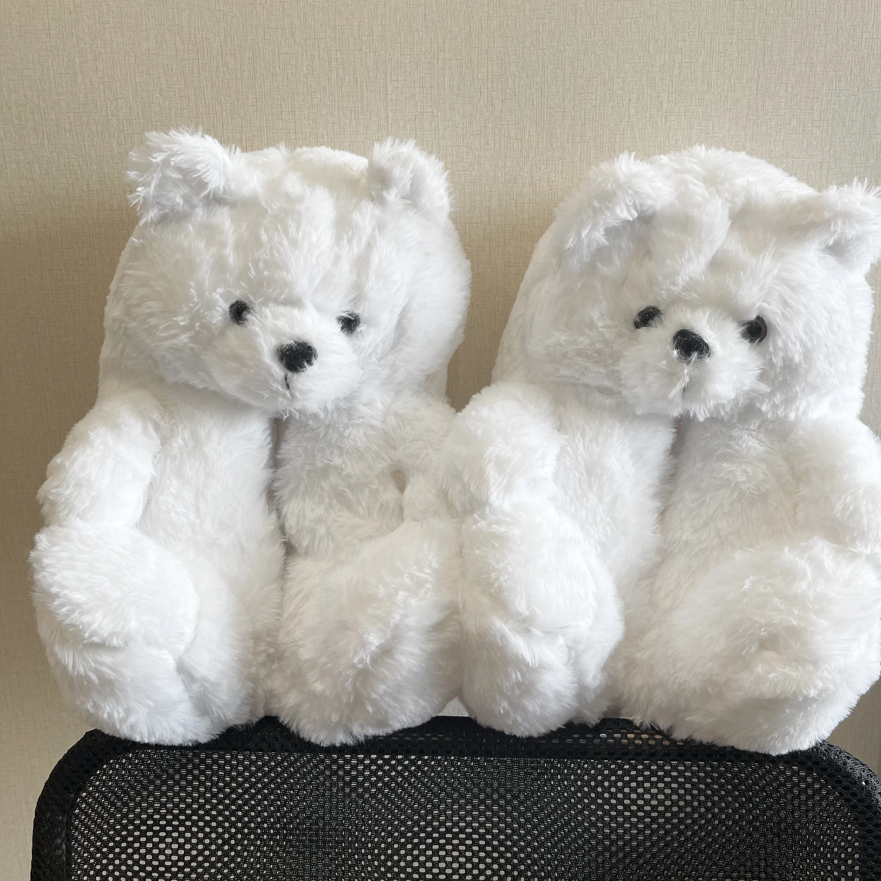 

Hot design wholesale teddy bear Slippers Lady shoes Indoor Women's House Slippers Plush Panda Bear slippers, As pics