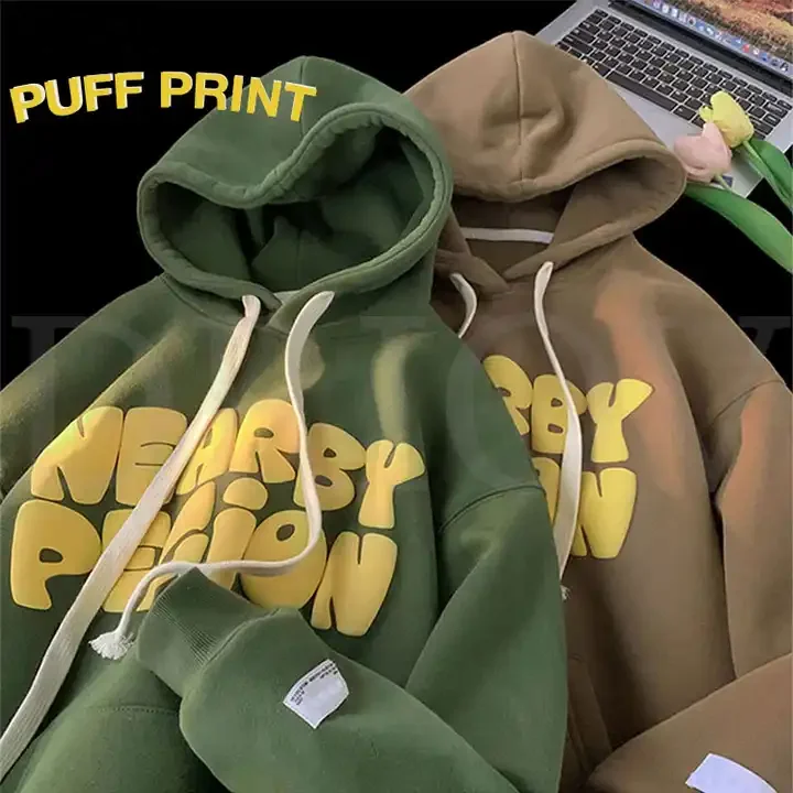 CUSTOM Men's Clothing Manufacturers 3d Embossed Cotton Premium Hoodies Oversized Design Puff Print Hoodie Unisex