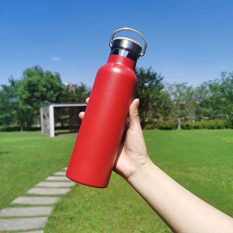 

Mikenda Double wall insulated vacuum flask flip top army hiking stainless steel water bottle for outdoor sports, Customized color