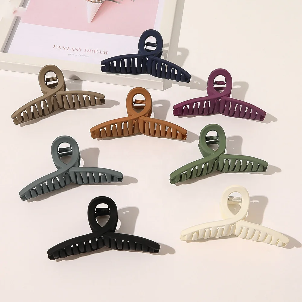 

High-quality Durable Colorful Hair Accessories Large Size Plastic Hair Claw Clips