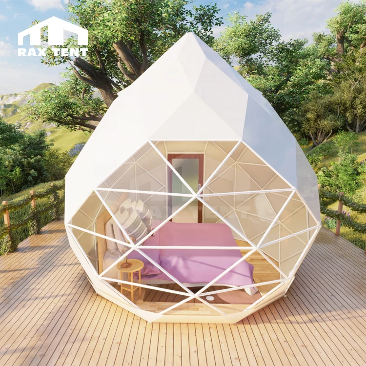 

RAX TENT New 4M/6M Peach Shape Dome Tent for Glamping Hotel Tent and Resort Garden Dome House at Factory Cheap Price