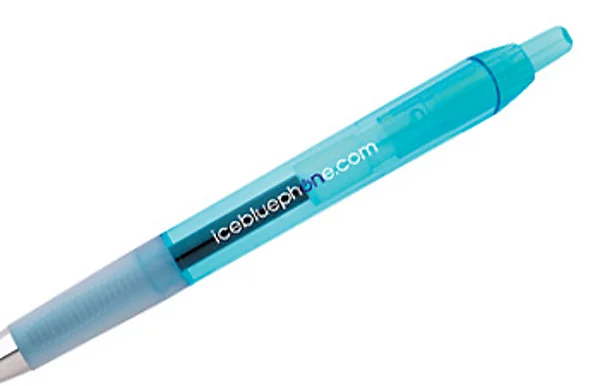 Logo kustom dicetak Tembus BIC Intensitas Ball Pen, Klik Gel Rollerball Pen.