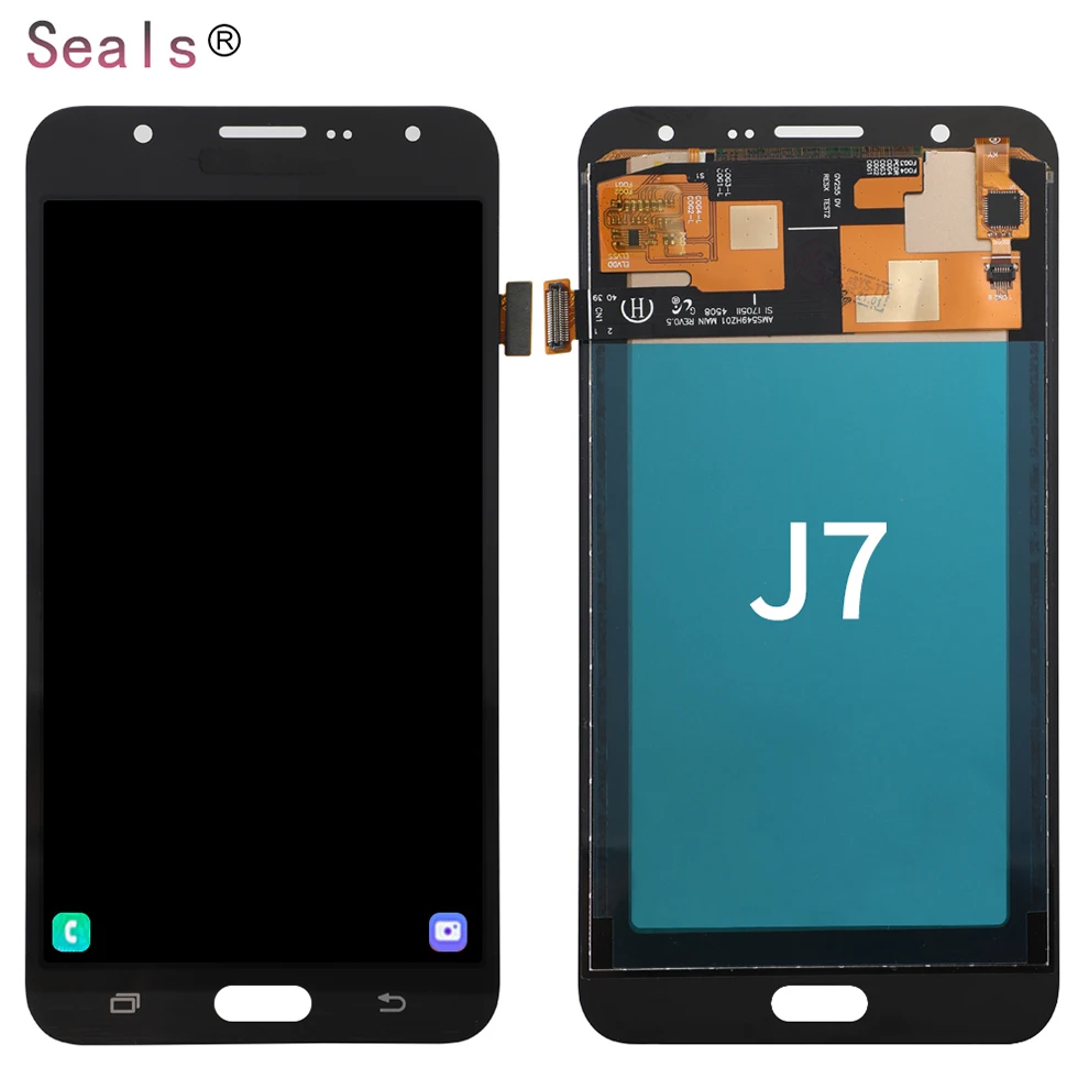 

mobile phone lcds for samsung galaxy j7 display prime for samsung j7 display lcd screen, Black/white