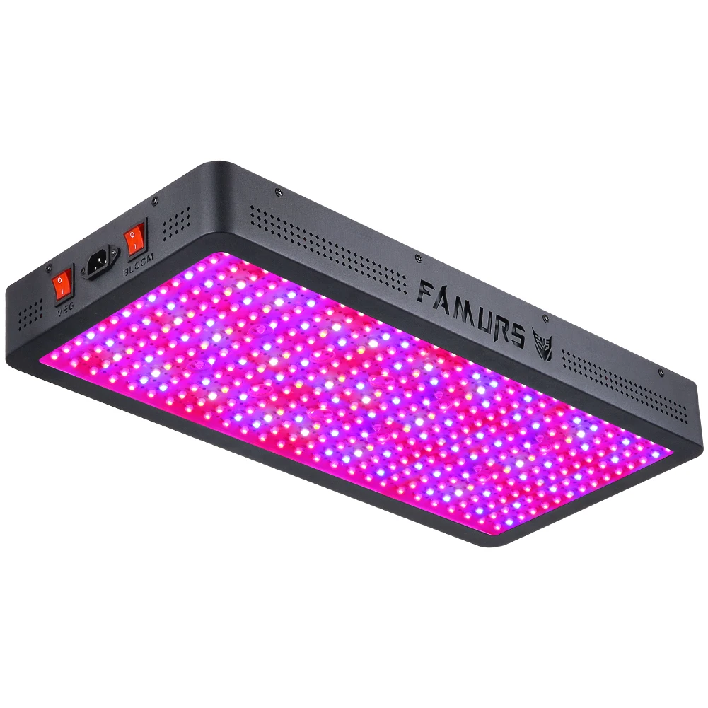 
FAMURS Triple Chips 2000W 3000W 4000W LED Plant Grow Lamp with Veg & Bloom Two Switch for Hydroponic Indoor Plants 