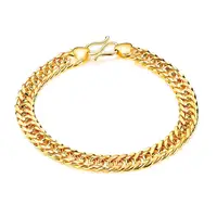 

Wholesale Saudi Arab Gold Jewelry Chain Link Cool Mens Stainless Steel Bracelet