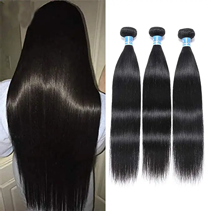 

Funtoninght factory price cuticle aligned raw hair many inches can choose human hair extension hair bundles