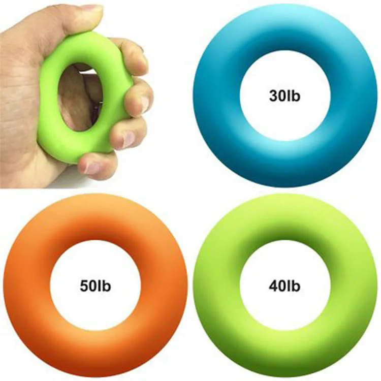 
Silicone Strengthener Hand Grip Ring Fitness equipment tubing hand exerciser grip strengthener Handball release ball trainer 