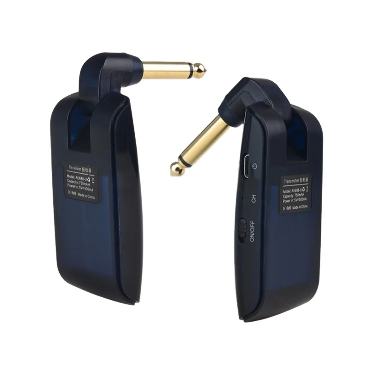 

Dropshipping Measy AU688-U 20 Channels Wireless Guitar System Rechargeable Musical Instrument Transmitter Receiver