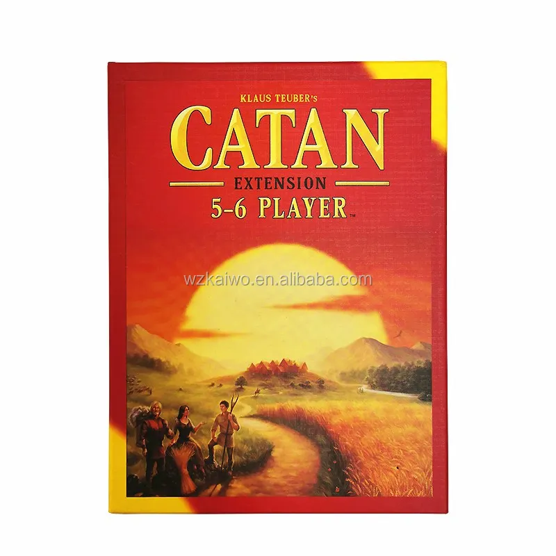 

wholesale Hot sale Factory game cards Catan 5-6 board game, 4c