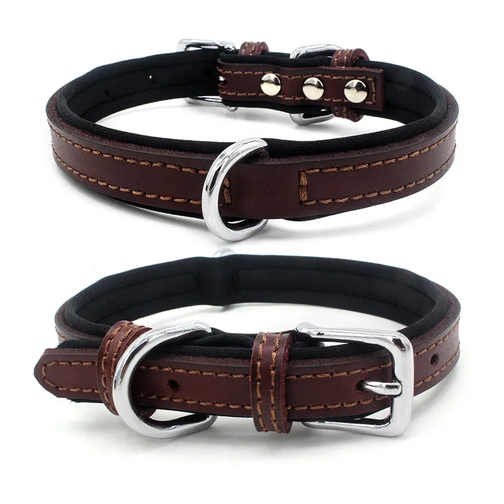 

High Quality Pet Dog Animal Accessories Pet Collar Leather, Black,red,brown