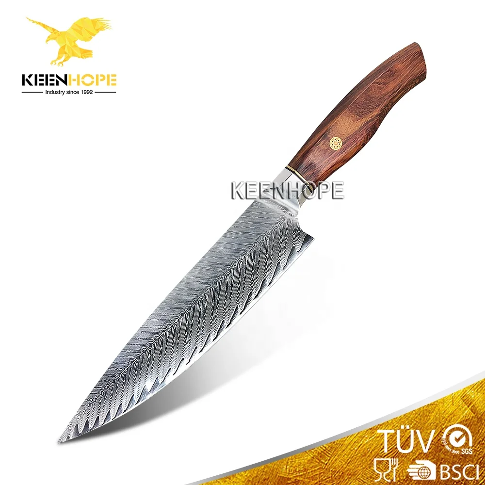 

Damascus Knife 8 inch Chef Knife 67 Layers Damascus Steel 10Cr15CoMoV Core Fish Bone Pattern Damascus Chef Knife
