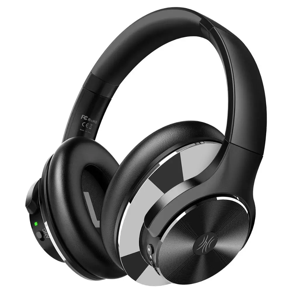 

OneOdio Active Noise Cancelling Headphones Wireless 5.0 Over Ear Headphones with Mic and Hi-Fi Sound, Quick Charge