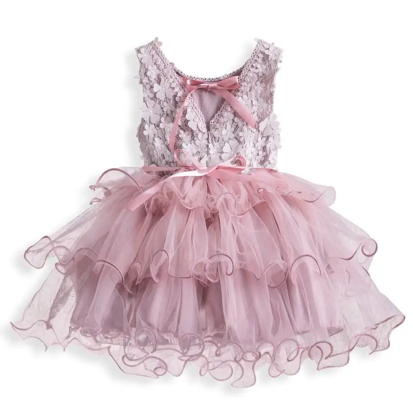 

Girl Dresses Summer Lace Elegant Dress For Kids Party Birthday Prom Gowns Girl Frocks Infantil Vestidos C13138