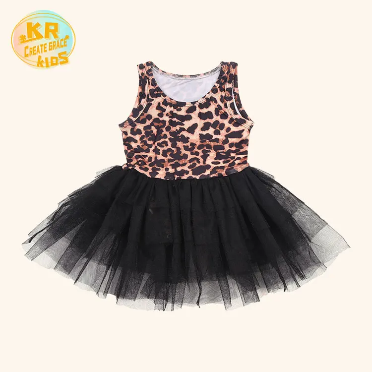 

Summer Baby Sleeveless jumpsuit Leopard-print mesh skirt baby romper Black mesh skirt toddler tutu dress, Kids swimsuit