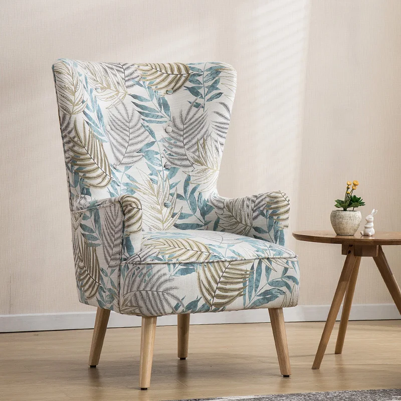 
Modern Fabric High Back Accent Chair for Living Room 