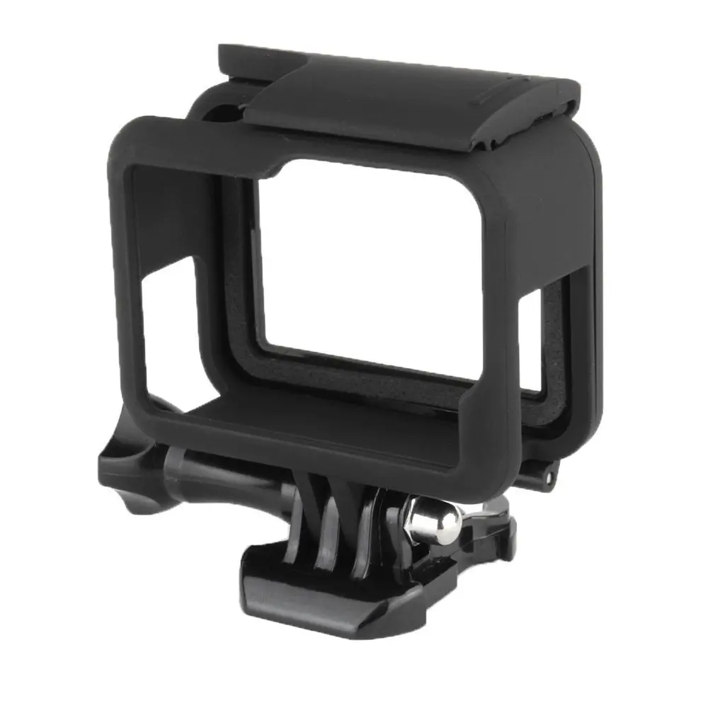 

For Gopro 7 6 5 Protective Border Frame Housing Case with Long Screw and Base Mount Buckle Go pro Accessories, : black