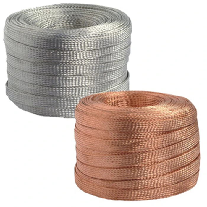 Flat Tinned Copper Braid Width Length Flexible Copper Braid Buy Flat Tinned Copper