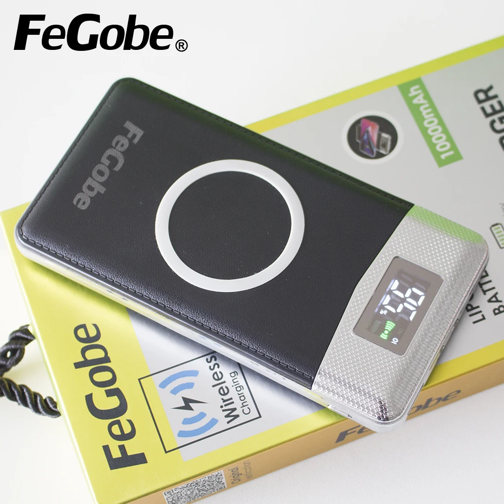 

best sellers in usa 2021 FeGobe gagets portable battery wireless charger original power bank 10000mah